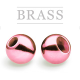 Brass Beads Metallic Light Pink