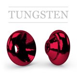 Ring Tungsten Metallic Blood Red