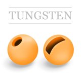 Slotted Tungsten Beads Orange