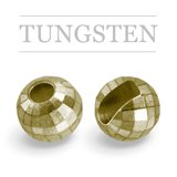 Slotted Tungsten Beads Reflex Metallic Olive