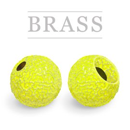 Brass Beads Sunny Chartreuse