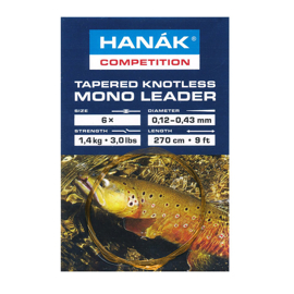 Hanak Tapered Knotless Mono Leader Camouflage 2,7m