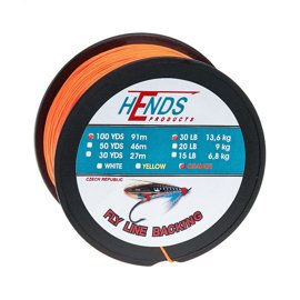 Hends Fly Line Backing Pomarańczowy Fluo 100yds 20lbs