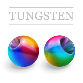 Regular Tungsten Beads Metallic Rainbow