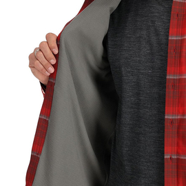 Simms ColdWeather Shirt Cutty Red Asym Ombre Plaid