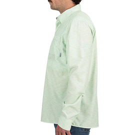 Simms Double Haul Shirt Lt.Green Texture Wave Print