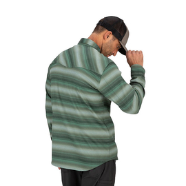 Simms Gallatin Flannel Shirt Moss Stripe