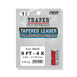 Traper Przypon Koniczny Fluorocarbon - 2,74m