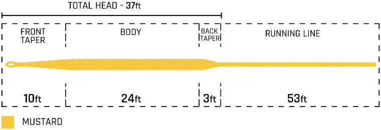 Cortland 444 Classic Peach Floating WF Cortland_403154_444_Sylk_-2_schemat