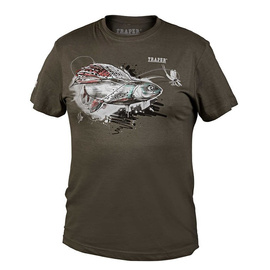 Traper t-shirt Art Grayling Dark Khaki