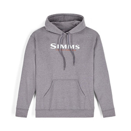 Simms Logo Hoody - Grey Heather