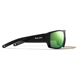 Bajio Vega - Black Matte - Green Mirror - Glass