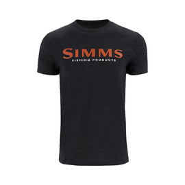 Simms Logo T-Shirt - Dark Gunmetal Heather