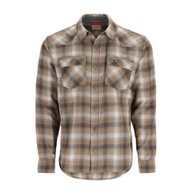 Simms Santee Flannel Shirt Bayleaf/Sunglow Pane Ombre