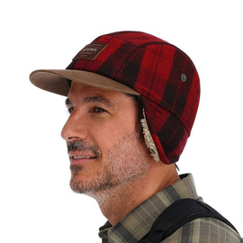 Simms Coldweather Cap Red Buffalo Plaid