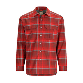 Simms ColdWeather Shirt Cutty Red Asym Ombre Plaid