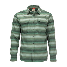 Simms Gallatin Flannel Shirt Moss Stripe