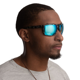 Bajio Stiltsville - Black Matte - Blue Mirror - Glass