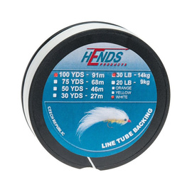 Hends Line Tube Backing Biały 100yds 20lbs