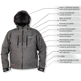 Traper Kurtka Montana Insulated Cool Grey
