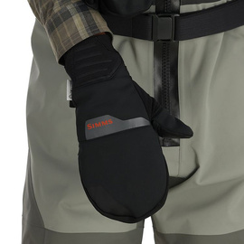 Simms Windstopper Foldover Mitt Black