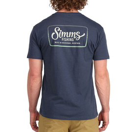 Simms Two Tone Pocket Tee Navy Heather