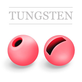 Slotted Tungsten Beads Cherry