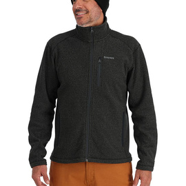 Simms Rivershed Full Zip Black Heather