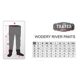 Traper Wodery Oddychające River Pants