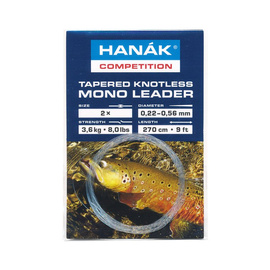 Hanak Tapered Knotless Mono Leader Clear 2,7m