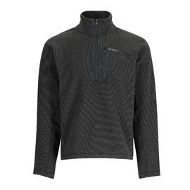 Simms Rivershed Half Zip Black Heather