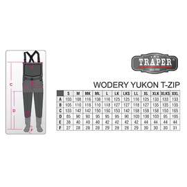 Traper Wodery Oddychające Yukon Grey