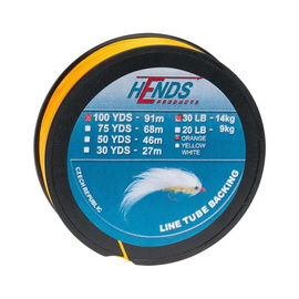 Hends Line Tube Backing Pomarańczowy Fluo 100yds 20lbs