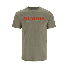 Simms Logo T-shirt Simms Orange/Military Heather