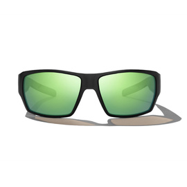 Bajio Vega - Black Matte - Green Mirror - Glass