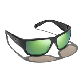 Bajio Piedra - Black Matte - Green Mirror - Glass