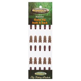 Hemingway's Evolution Stone Fly Buds & Back Brown