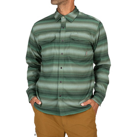 Simms Gallatin Flannel Shirt Moss Stripe