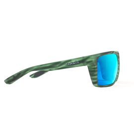 Bajio Stiltsville - Green Stripe Matte - Blue Mirror - Glass