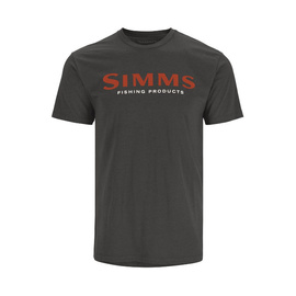 Simms Logo T-shirt Simms Orange/Charcoal Heather