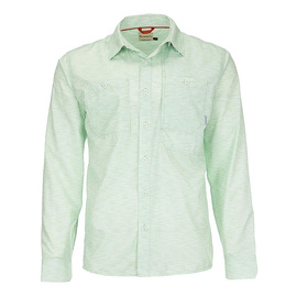 Simms Double Haul Shirt Lt.Green Texture Wave Print