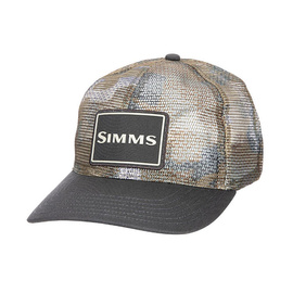 Simms Mesh All-Over Trucker Hex Flo Camo Earth