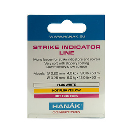 Hanak Strike Indicator Line 50m Hot fluo pink