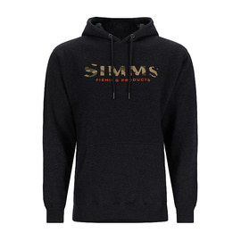 Simms Logo Hoody Charcoal Heather