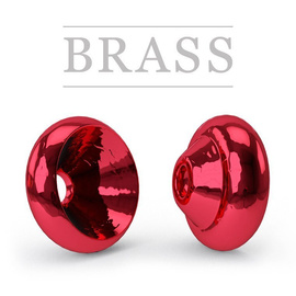 Ring Brass Hot Metallic Red