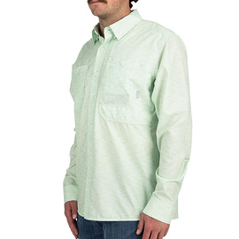 Simms Double Haul Shirt Lt.Green Texture Wave Print