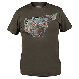 Traper T-Shirt Art Pike Dark Khaki