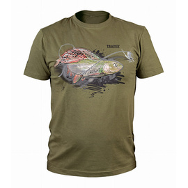 Traper T-Shirt Art Grayling Olive