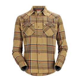 Simms Santee Flannel Camel/Navy/Clay Neo Plaid