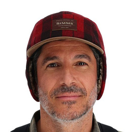 Simms Coldweather Cap Red Buffalo Plaid